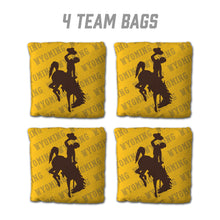 Wyoming Cowboys Cornhole Bags 4 Pack - Yellow