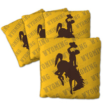 Wyoming Cowboys Cornhole Bags 4 Pack - Yellow