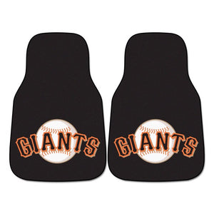 San Francisco Giants 2-piece Carpet Car Mats - 18"x27"