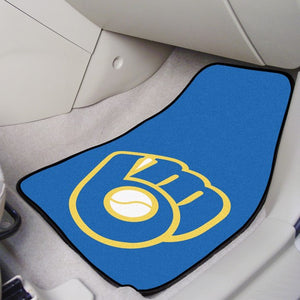 Milwaukee Brewers 2-piece Car Mats - 18"x27"