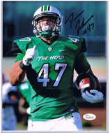 devon johnson marshall thundering herd autograph