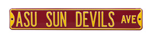 Arizona State Sun Devils Steel Avenue Street Sign
