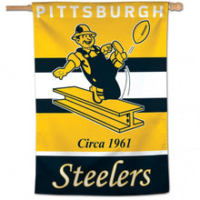 Pittsburgh Steelers  Retro Vertical Flag