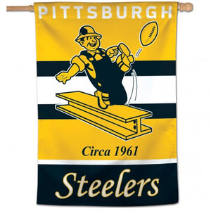Pittsburgh Steelers  Retro Vertical Flag
