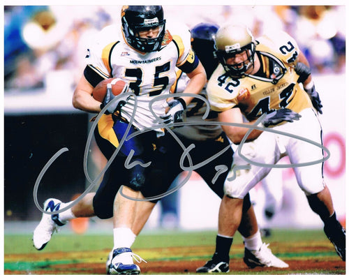 Owen Schmitt West Virginia Mountaineers Signed 8x10