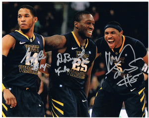 Kevin Jones, Truck Bryant & Gary Browne West Virginia Basketball Triple Signed 8x10 Photo