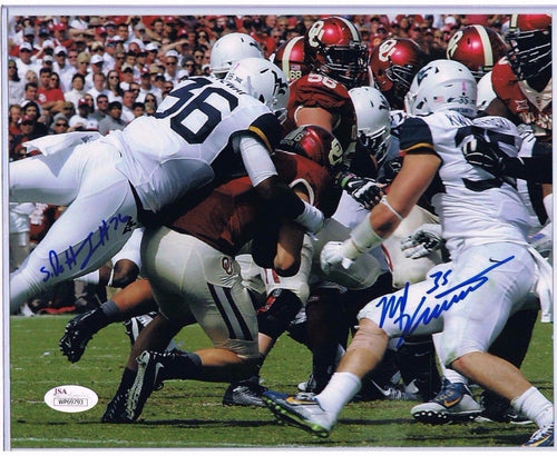 Nick Kwiatkoski & Shaq Petteway West Virginia Football Dual Signed 8x10 Photo JSA