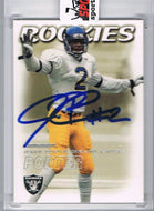 Jerry Porter 2000 Skybox Football Signed Rookie Card WVU