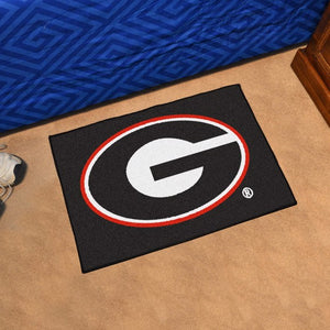 Georgia Bulldogs Black Logo Starter Mat