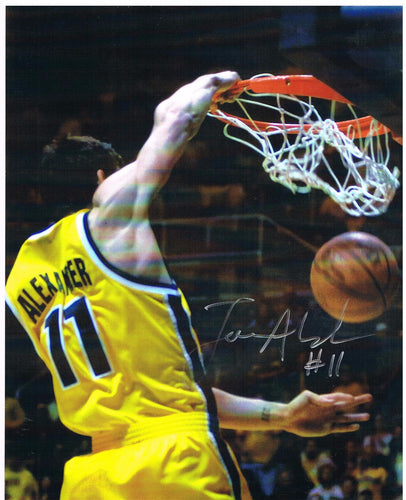 wvu basketball, joe alexander autograph