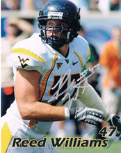 Reed Williams West Virginia Mountaineers Signed 8x10 Photo