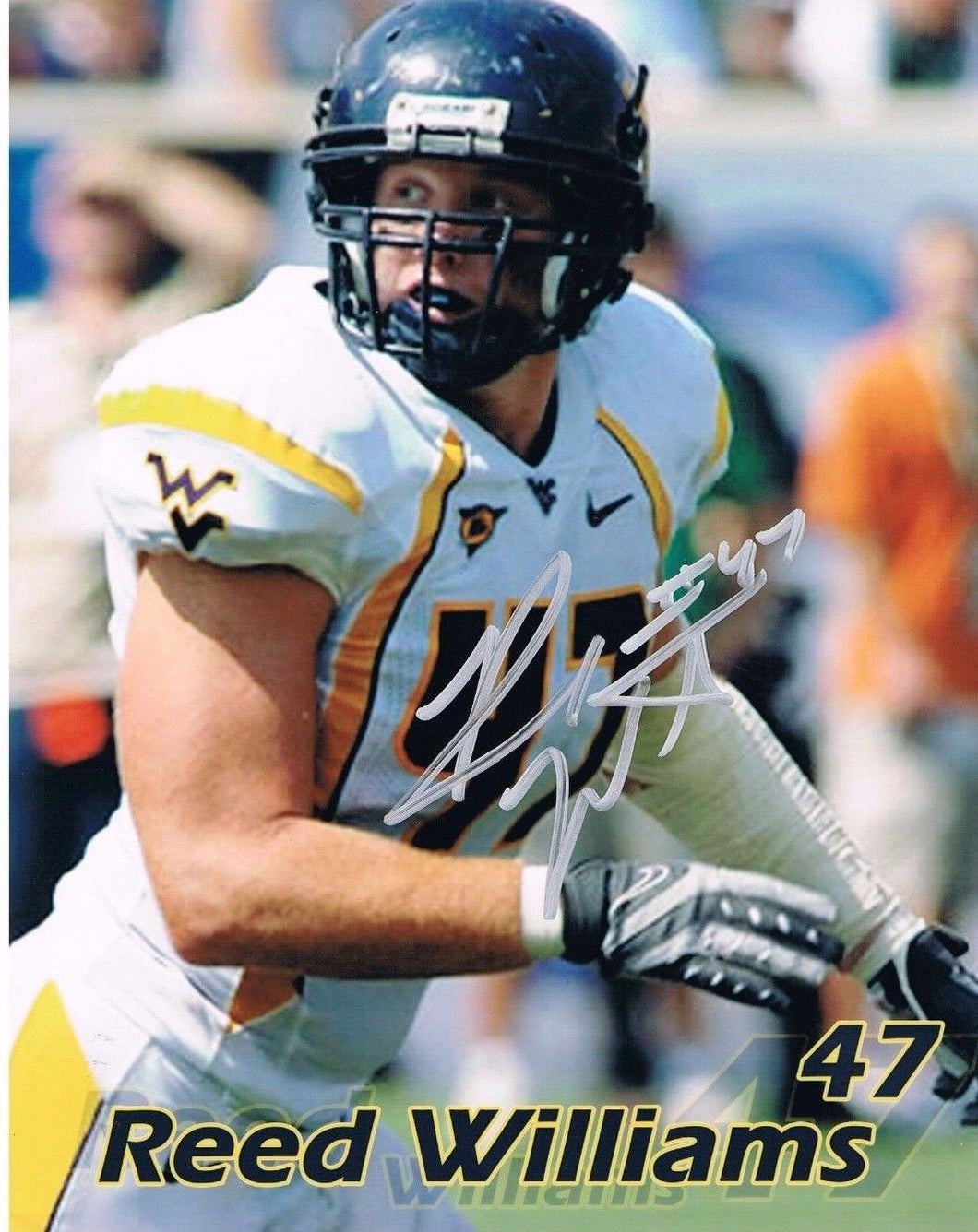 Reed Williams West Virginia Mountaineers Signed 8x10 Photo