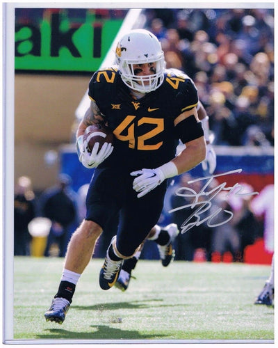 wvu football, jared barber autograph