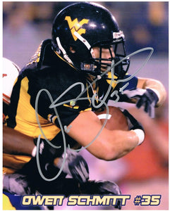 Owen Schmitt West Virginia Mountaineers Signed 16x20 Photo 