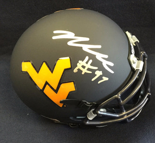 wvu football, noble nwachukwu autograph