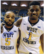 wvu basketball, jonathan holton autograph, jaysean paige autograph