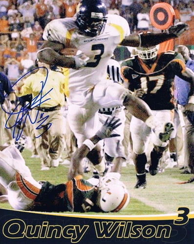 wvu football, quincy wilson autograph, the run