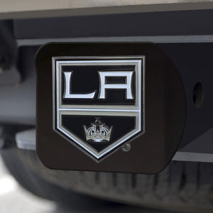 Los Angeles Kings Color Emblem On Black Hitch Cover