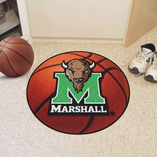 Marshall Thundering Herd Basketball Shaped Rug
