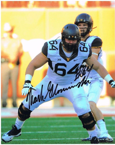 Mark Glowinski West Virginia Mountaineers Signed 8x10 Photo