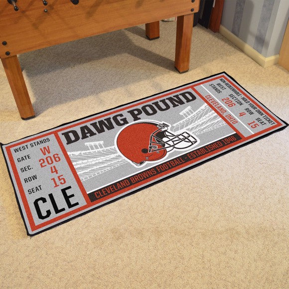 Cleveland Browns Football Ticket Runner 