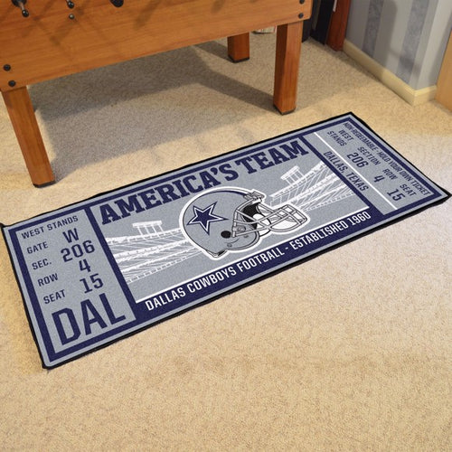 Dallas Cowboys Football Ticket Runner - 30