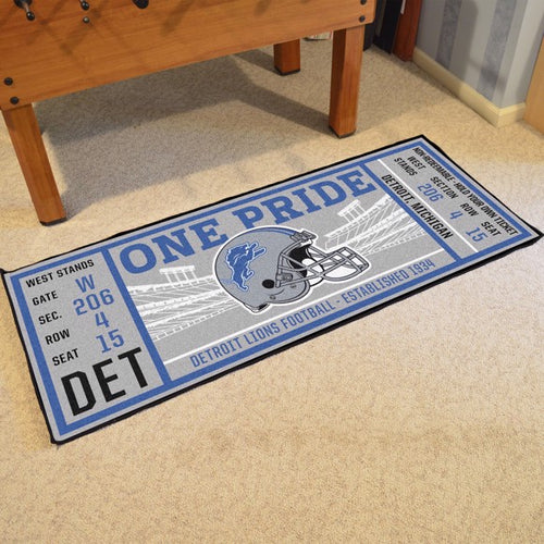 Detroit Lions Football Ticket Runner - 30