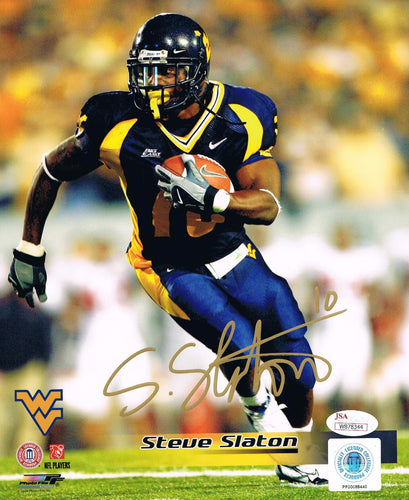 Steve Slaton West Virginia Mountaineers Signed 8x10 Photo