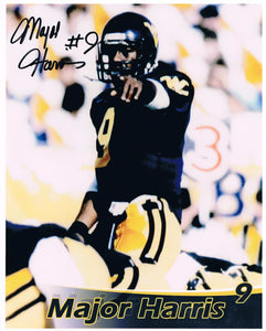 wvu football, major harris autograph