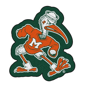 Miami Hurricanes Sebastian Mascot Rug