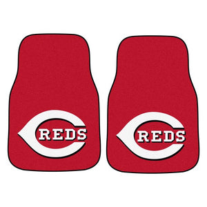 Cincinnati Reds 2-piece Carpet Car Mats - 18"x27"