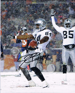 wvu football, oakland raiders, jerry porter autograph