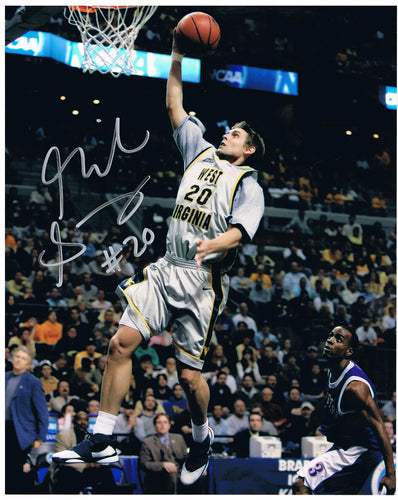 wvu basketball, mike gansey autograph