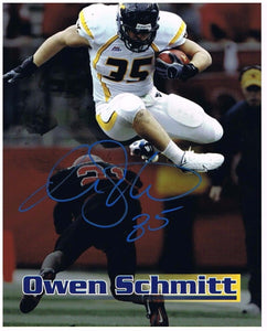 Owen Schmitt West Virginia Mountaineers Autographed 8x10