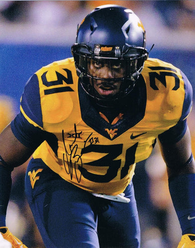 wvu football, isiah bruce autograph