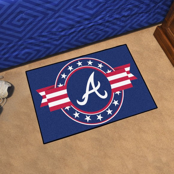 Atlanta Braves Patriotic Starter Rug