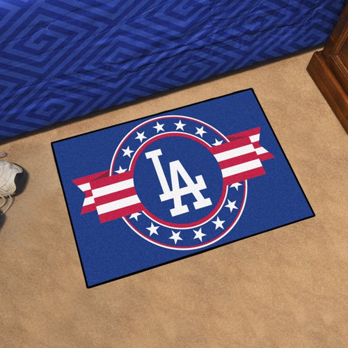 Los Angeles Dodgers Patriotic Rug