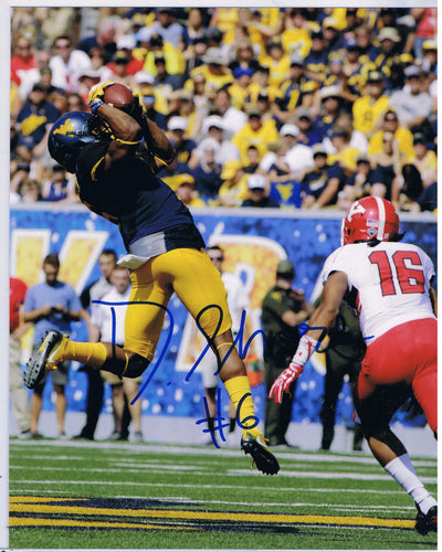 wvu football, daikiel shorts autograph