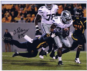 wvu football, shaq petteway signed 8x10 photo