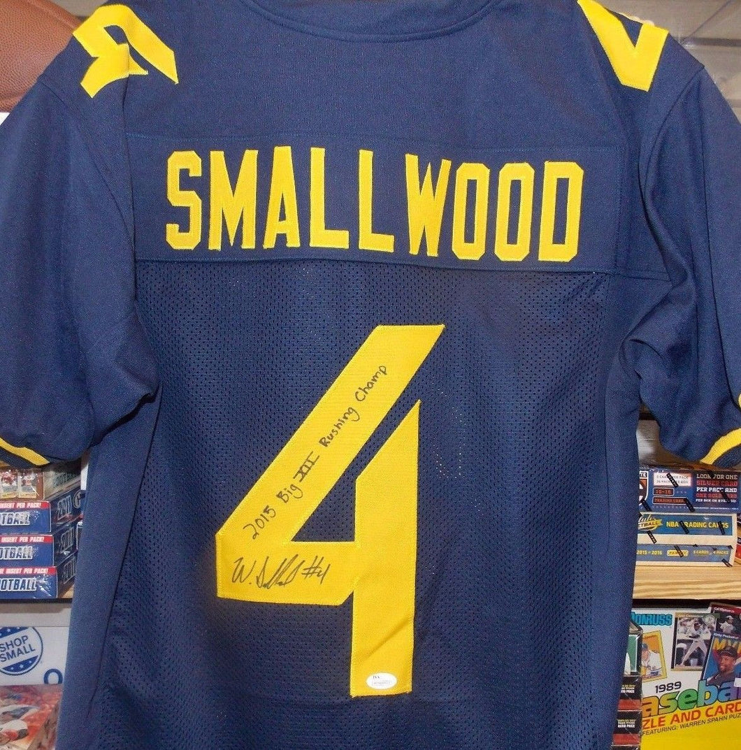 wvu football, wendell smallwood autographed jersey philadelphia eagles, wendell smallwood signature