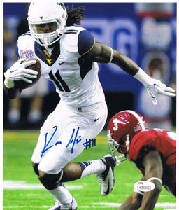 wvu football, kevin white, kevin white autograph