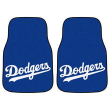 Los Angeles Dodgers Script 2-piece Carpet Car Mats - 18"x27"