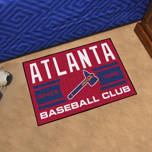 Atlanta Braves Baseball Club Starter Rug