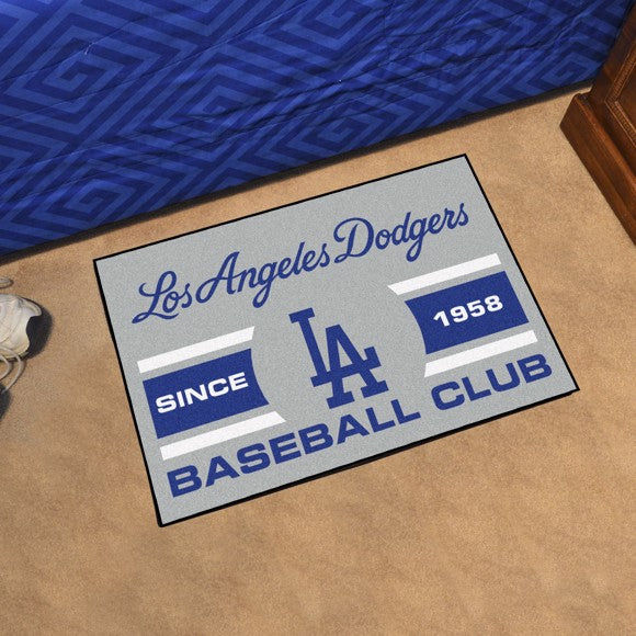 Los Angeles Dodgers Team Colors Doormat
