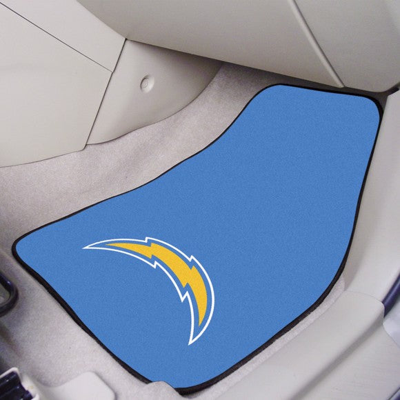 Los Angeles Chargers 2-piece Carpet Car Mats