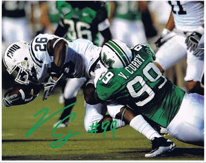 Vinny Curry Marshall Thundering Herd Signed 8x10 Photos