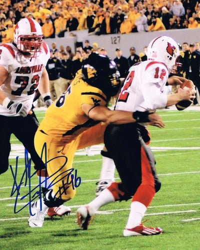 wvu football, keilien dykes autograph