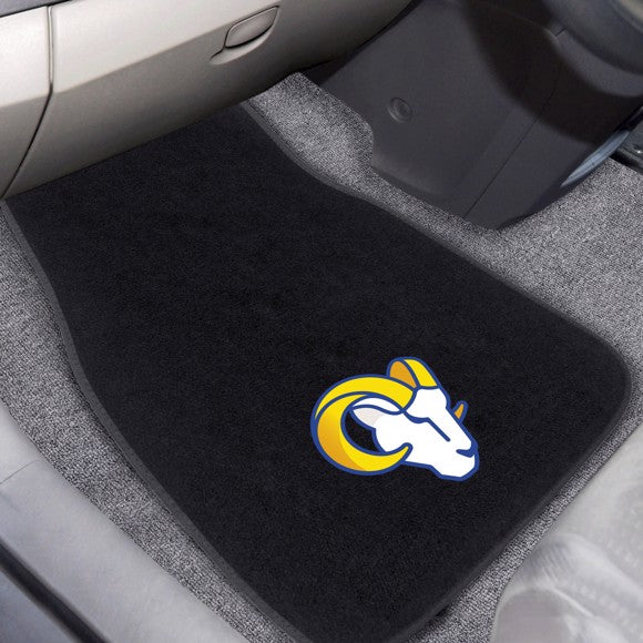Los Angeles Rams  2-Piece Embroidered Car Mat Set - 17
