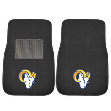 Los Angeles Rams  2-Piece Embroidered Car Mat Set - 17"x25.5"