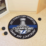 Tampa Bay Lightning 2021 Stanley Cup Champions Puck Mat